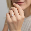 Round Solitaire Hidden Diamond Engagement Ring DiamondStatus