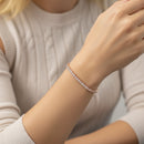 Round Diamond Bezel Tennis Bracelet