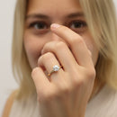 Round Solitaire Twisted Engagement Ring DiamondStatus