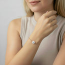 Round Diamond Halo Bracelet