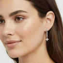 Floral Diamond Drop Earrings DiamondStatus