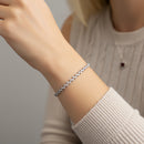Round Diamond Scatter Tennis Bracelet DiamondStatus