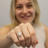 Emerald Solitaire Engagement Ring DiamondStatus