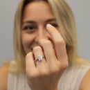 Emerald Solitaire Engagement Ring DiamondStatus