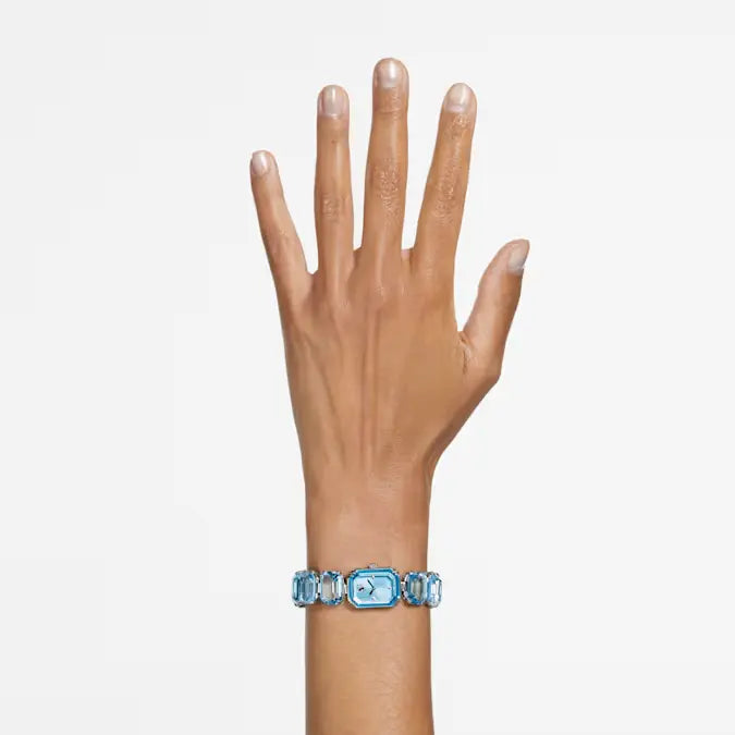 Swarovski Ladies Watch Blue Octagon Cut Crystals 5729722