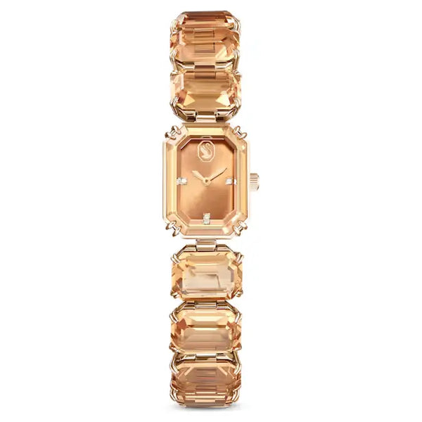 Swarovski Ladies Watch Brown Octagon Cut Crystals 5729841