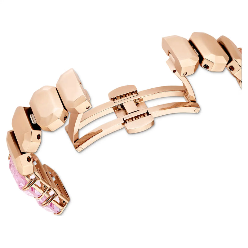 Swarovski Ladies Watch Pink Octagon Cut Crystals 5729843