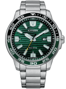 Citizen Sport Eco-Drive Men's Green Dial Watch AW1526-89X - WatchStatus Ltd