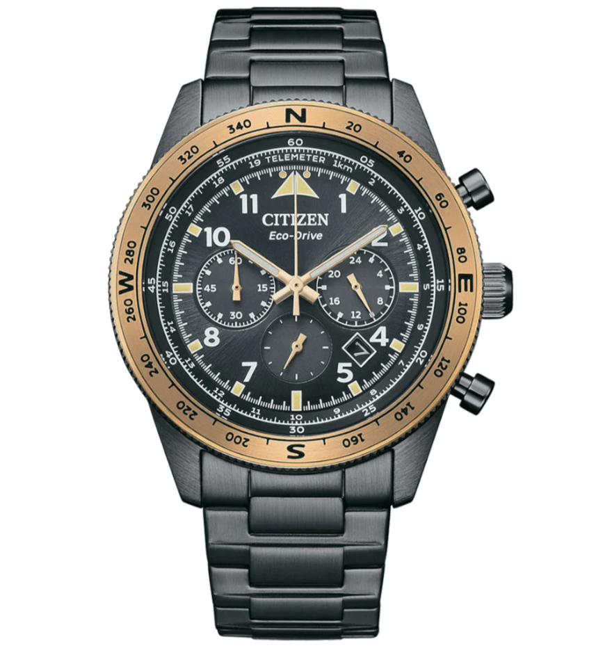 Citizen Future Force Eco-Drive Men's Black Chronograph Watch CA4556-89E - WatchStatus Ltd
