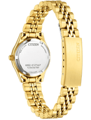 Citizen Ladies Watch Gold Crystal Accent EQ0532-55D - WatchStatus Ltd