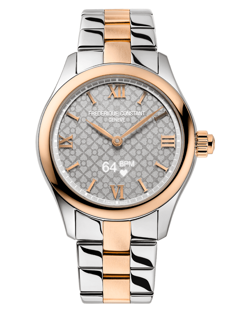 Frederique Constant Vitality Ladies Two-Tone Smart Watch FC-286BG3B2B - WatchStatus Ltd