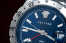 Versace Hellenyium GMT Men's Blue Dial Watch V11010015 - WatchStatus Ltd