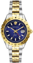Versace Hellenyium GMT Men's Two-Tone Watch V11060017 - WatchStatus Ltd