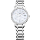 Baume & Mercier BM0A10478 Ladies Classima Silver Mother-of-Peal Diamond Swiss Watch