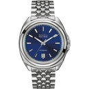 Bulova 63B186 Men’s Telc Silver/Blue Automatic Swiss Watch