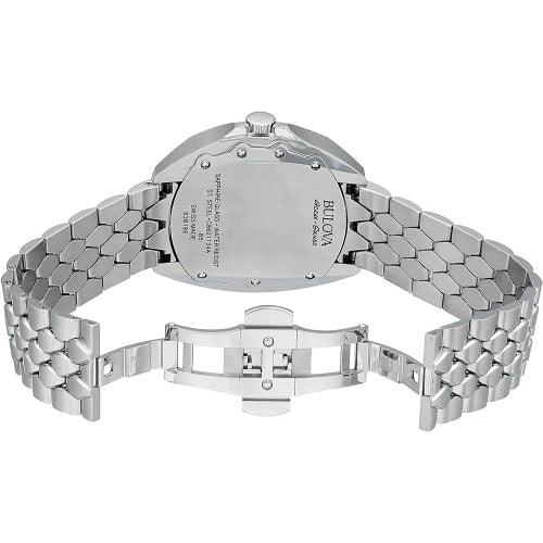 Bulova 63B186 Men’s Telc Silver/Blue Automatic Swiss Watch