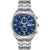 Bulova 96C136 Men’s Classic Silver/Blue Chronograph Swiss Watch - WATCHES