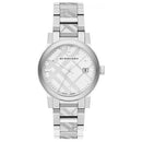 Burberry BU9037 Unisex The City Silver 38mm Swiss Watch - Watches
