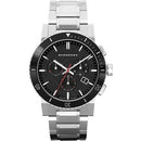 Burberry BU9351 Men’s The City Silver / Black Chronograph 42mm Swiss Watch - Watches
