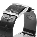 Calvin Klein Accent Men's Black Leather Watch K2Y211C3 - WatchStatus Ltd
