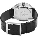 Calvin Klein Accent Men's Black Leather Watch K2Y211C3 - WatchStatus Ltd
