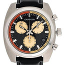 Calvin Klein Achieve Men's Black Leather Chronograph 43mm Watch - WatchStatus Ltd