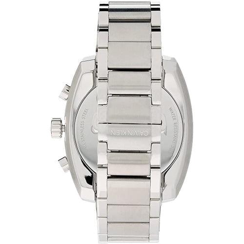 Calvin Klein Achieve Men's Silver / Blue Dial Chronograph 43mm Watch - WatchStatus Ltd