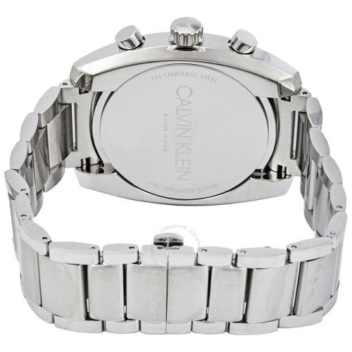 Calvin Klein Achieve Men's Silver / Blue Dial Chronograph 43mm Watch - WatchStatus Ltd