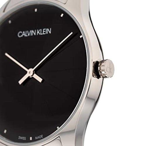Calvin Klein Classic Black Leather 38mm Watch K4D211CY - WatchStatus Ltd