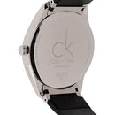 Calvin Klein Classic Silver / Black Leather 38mm Watch K4D211C6 - WatchStatus Ltd