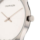 Calvin Klein Classic Silver / Black Leather 38mm Watch K4D211C6 - WatchStatus Ltd