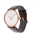 Calvin Klein High Noon Men's Rose Gold Leather 40mm Watch - WatchStatus Ltd