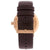 Calvin Klein High Noon Men's Rose Gold Leather 40mm Watch - WatchStatus Ltd
