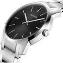 Calvin Klein K2G22143 Men's City Silver/Black Stainless Swiss Quartz Watch - WatchStatus Ltd