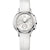 Calvin Klein K2U291L6 Ladies Skirt White Leather Silver Dial Chronograph Swiss Watch - WatchStatus Ltd