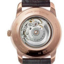 Calvin Klein K5S346G6 Men's Infinite White/Rose Gold Brown Leather Automatic Swiss Watch - WatchStatus Ltd