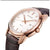 Calvin Klein K5S346G6 Men's Infinite White/Rose Gold Brown Leather Automatic Swiss Watch - WatchStatus Ltd
