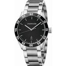 Calvin Klein K9R31C41 Men's Compete Silver/Black Stainless Steel Swiss Watch - WatchStatus Ltd