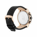 Citizen AT8126-02E Men's Radio Controlled Black/Rose Gold Perpetual World Chronograph Leather Watch - WatchStatus Ltd