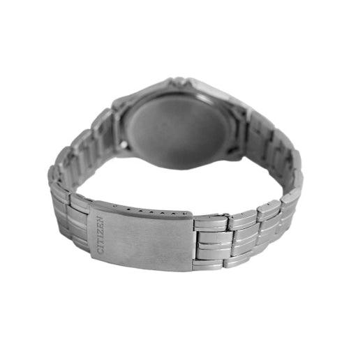 Citizen BI0740-53A Men's Silver/White Thin Stainless Watch - WatchStatus Ltd