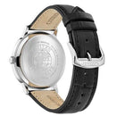 Citizen BM7460-11E Men's Classic Silver/Black Eco-Drive Solar Leather Watch - WatchStatus Ltd