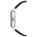 Citizen BM7460-11E Men's Classic Silver/Black Eco-Drive Solar Leather Watch - WatchStatus Ltd