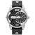 Diesel DZ7307 Mens Mini Daddy Black Leather Silver Case Dual-Time Watch - WatchStatus Ltd