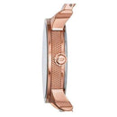 Diesel DZ7318 Unisex Mini Daddy Rose Gold Stainless Steel Dual-Time Watch - WatchStatus Ltd