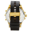Diesel DZ7371 Mens Mr Daddy Black Leather Gold Chronograph Watch - WatchStatus Ltd