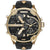 Diesel DZ7371 Mens Mr Daddy Black Leather Gold Chronograph Watch - WatchStatus Ltd