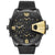 Diesel DZ7377 Mens Uber Chief Black Leather Gold Details Multi-Time Watch - WatchStatus Ltd