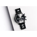 Eminence Mens Gunmetal Dial Chronograph Black Stainless Steel Watch - WatchStatus Ltd