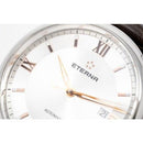 Eterna Adventic Men's Silver / Brown Leather Automatic Watch 2970.41.17.1325 - WatchStatus Ltd