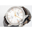 Eterna Adventic Men's Silver / Brown Leather Automatic Watch 2970.41.17.1325 - WatchStatus Ltd